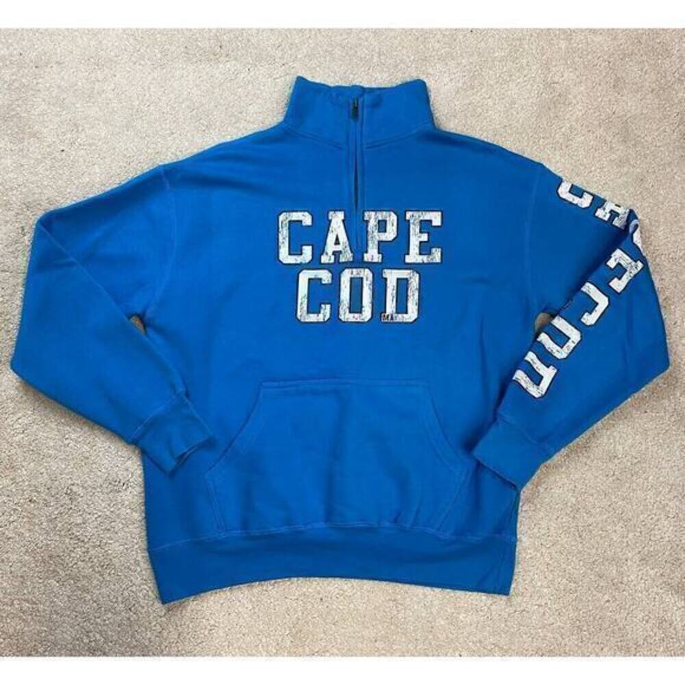 Wings Beach Outfitters Quarter Zip Cape Cod MA Sweatshirt Size M